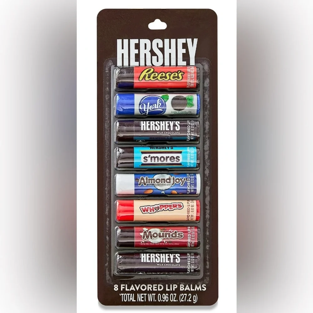 Hershey Flavored Lip Balm, 8 Pack